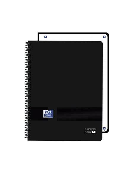 Oxford Live and Go Cahier de Spirale - Format A4+ - 80 Feuilles - Cuadricula 5x5mm - Couvercle de Plastico - Digitalizacion de T