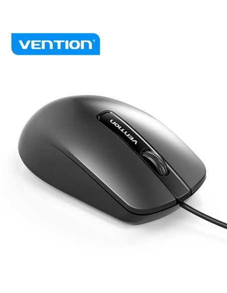 Vention KTA Souris USB-À - 3 Botones - DPI 1200 - Materiales PVC et ABD - Couleur Noir