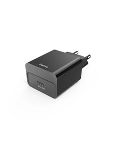 Hama Cargador de Pared - Potencia 20W - USB-C - Power Delivery - Couleur Noir