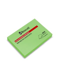 Bismark Bloc de 100 Notas Adhesivas 76x127mm - Couleur Vert Neon