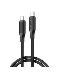 XO NBQ265B Câble USB-C Mâle à USB-C Mâle - 1m - 60W - Couleur Noir
