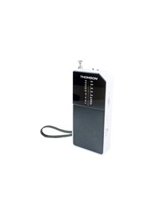 Thomson RT205 Radio FM/AM Portable Analogica - Antena Telecopica - Couleur Blanc/Noir