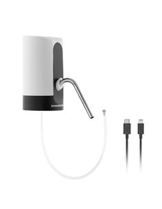 Innovagoods Dispensador de Eau Automatico - Sans BPA - Rechargeable USB - Compatible Avec Garrafas - Comprend Adaptateur - Batte