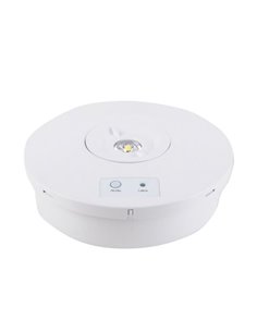 Elbat Luz de Emergencia Sobre Pared - 330 Lumens - 6000K - 2W - Luz Fria - 3 Horas de Autonomie - Batterie de Litio