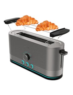 Cecotec ShineandToast Extra Tostadora de Ranura Larga - Potencia de 1050W - Aviso Luminoso - Ranura Ancha Jusqu'à 3.8cm - Acabad