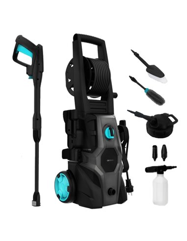 Cecotec HydroBoost 2000 Car and Garden Pro Hidrolimpiadora - 2000W - Presion 150bar - Caudal 450l/h - Bomba Aluminium - Accesori