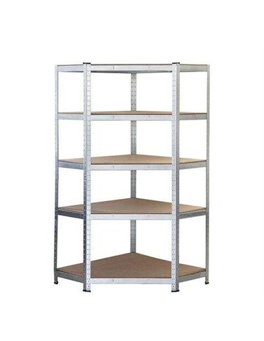 Blim Estanteria Galvanizada - 180x90x40x90cm - 5 Baldas Ajustables - Support 175kg Par Balda - Épaisseur Acier 0.62mm - Épaisseu