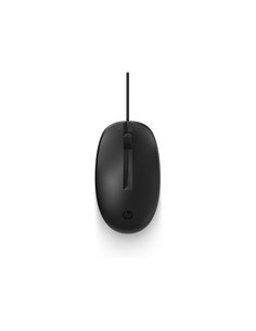 HP 128 Souris Laser USB - Sensor 1200 DPI Réglable - Design Ambidiestro Ergonomique - 3 Botones Avec Rueda de Desplazamiento - P
