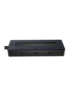 HP Hub Multipuerto 4K USB‑C - 4 Puertos USB‑C 10Gbps - Power Delivery 65W - Sortie de Video 4K via DisplayPort Alt Mode - Design