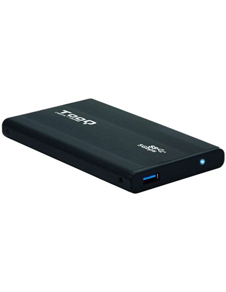 Tooq Carcasa Externa HDD/SDD 2.5" Jusqu'à 9,5mm SATA USB 3.0 - Couleur Noir