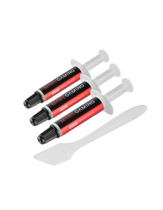 Mars Gaming MT0X3 Pack de 3 Jeringas de Pasta Termica - Supporte jusqu'à 280ºC - Espatula Incluida - 1gr Par Unidad