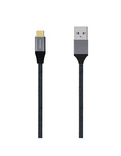 Aisens Câble USB 3.1 GEN2 Aluminium 10GBPS 3A - TIPOUSB-C/M-À/M - 1.0M - Couleur Gris