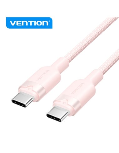 Vention Câble USB 2.0 Niquelado - Potencia 60W - Corriente max. 3A - Couleur Rose