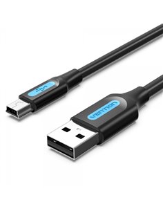 Vention Câble USB 2.0 Mâle à MiniUSB Mâle - 2m - Couleur Noir