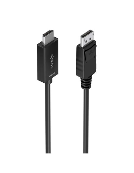 Aisens Câble Conversor DISPLAYPORT à HDMI 4K@60HZ - DP/M-HDMI/M - 1.5m - Couleur Noir
