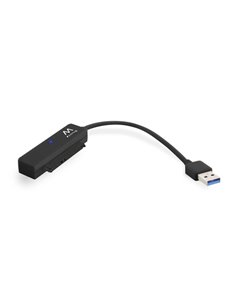 Ewent Câble Adaptateur SATA à USB-C - USB-C 3.1 Gen1 - SSD/HDD de 2.5" - ABS de Haute résistance - Indicateur LED - Couleur Noir
