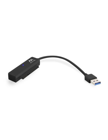 Ewent Câble Adaptateur SATA à USB-C - USB-C 3.1 Gen1 - SSD/HDD de 2.5" - ABS de Haute résistance - Indicateur LED - Couleur Noir