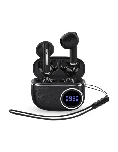 Energy Sistem ChargeView TWS Écouteurs - Bluetooth 5.4 - Tecnologia True Wireless - 20h Autonomie - Display Avec Estado de Batte