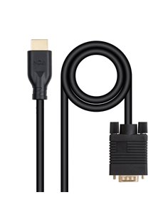 Nanocable Câble Conversor VGA à HDMI - VGA/M-HDMI/M - 1.8m - Couleur Noir