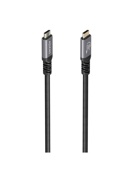 Aisens Câble USB-C Mâle - Supporte jusqu'à 100W - Longueur 3m - Vitesse de transfert Jusqu'à 20Gbps - Résolution 8K - Aluminium 