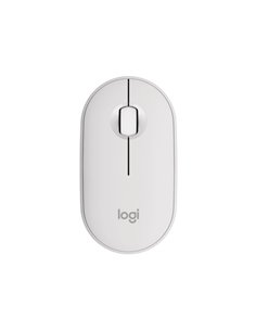 Logitech Pebble Mouse 2 M350s Souris Inalambrico USB 1000dpi - Multidispositivo - Usage Ambidiestro - Couleur Blanc