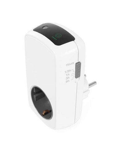 Orbegozo Pg 50 Programador Analogico Eficiente - Panel Tactil LED - Temporizador 30min à 6 Horas - Potencia Maxima 3680W - Ahorr
