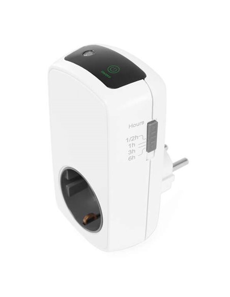 Orbegozo Pg 50 Programador Analogico Eficiente - Panel Tactil LED - Temporizador 30min à 6 Horas - Potencia Maxima 3680W - Ahorr