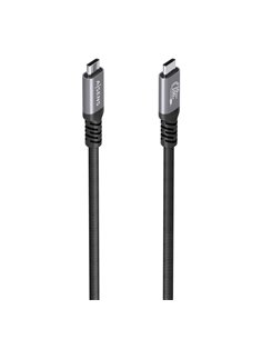 Aisens Câble USB-C Mâle - Supporte jusqu'à 100W - Longueur 4m - Vitesse de transfert Jusqu'à 10Gbps - Résolution 8K - Aluminium 