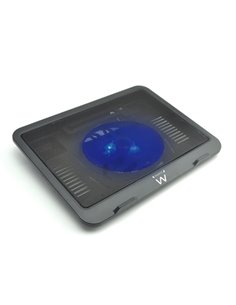 Ewent Support Pour Portable - 1 Ventilateur Silencioso Jusqu'à 15.6" - Couleur Noir