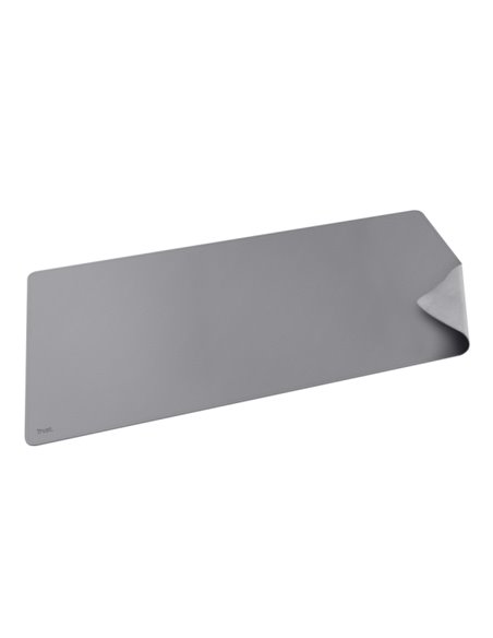 Trust Benya Tapis de souris de Escritorio XXL - PVC - Superficie Doux - Antidérapant - Flexible - 430x900mm - Couleur Gris