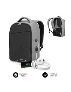 Subblim Sac à dos Antirrobo Pour Portatiles 15,6" - Departamento Independiente - Espacio Acolchado - Air Padding - Double Fermet