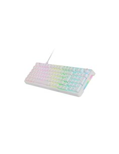 Mars Gaming MKPRO Clavier Completo Hibrido H-Mech - Switch SKN Jaune - Disposicion QWERTY ES - Iluminacion RGB Chroma - 385x140x