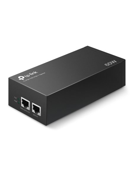 TP-Link Inyector PoE++ - 2 Puertos Gigabit - Jusqu'à 60W - Plug & Play
