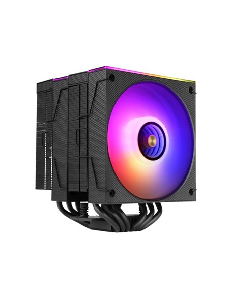 Mars Gaming MCPU-X26 Disipador CPU - Potencia TDP Jusqu'à 350W - 6 Tubos - Silencioso - 2 Ventiladores PWM de 120mm - 2600rpm - 
