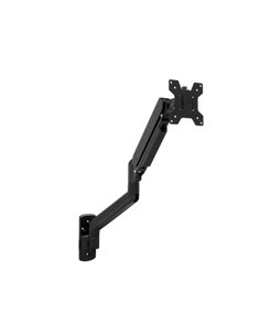 Tooq Support de Pared Avec Brazo Articulado Pour Monitor de 13"-34" - Piston de Gas - Giratorio e Inclinable - Gestion de Cables