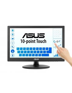Asus VT169HE Monitor Tactil 15.6" LED IPS FullHD 60Hz - Capacité Tactil 10 Puntos - Respuesta 5ms - 16:9 - HDMI, VGA - VESA 75x7