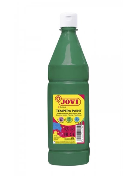 Jovi Tempera Paint Tempera Liquida 1000ml - Base Eau - Lista Pour Usar - Alto Poder Cubriente - Séchage rapide - Excelente Rendi