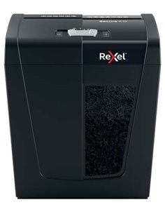 Rexel Secure X10 Destructora de Papier Manual Corte en Particulas P-4 - Destruye Jusqu'à 10 Feuilles à la Vez - Capacité de la P