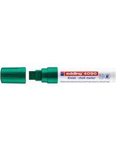 Edding 4090 Feutre de Tiza Liquida - Pointe Biselada - Trait entre 4 et 15mm - Olor Neutro - Couleur Vert