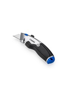 Dahle 10890 Heavy Duty Cuter Avec Cuchilla Trapezoidal de Acier al Carbono SK5 - Cortador de Ruban de Embalaje - Corps Metalico 