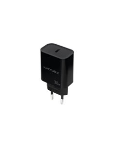Nanocable Cargador de Pared USB-C/PD 30W - Couleur Noir
