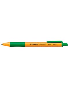 Stabilo Pointball Stylo à bille Retractil - Pointe de 1mm - Encre Avec Base de Aceite - Rechargeable - 79% Plastico Reciclado - 