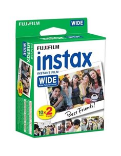 Fujifilm Instax Film Wide Pack de 2x10 Peliculas de Fotos Instantaneas - Format Impression (Taille de Imagen 99x62mm)