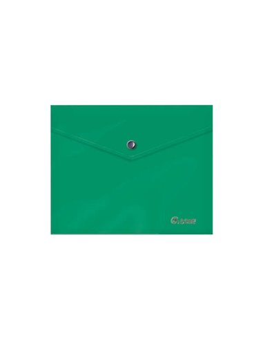 Dohe Sobre Portadocumentos A5 - Fermeture de Broche - Polipropileno Opaco 150 Micras - Couleur Vert