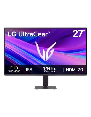 LG Ultragear 27G411A-B Monitor Gaming LED 27" IPS FullHD 144Hz FreeSync HDR10 - Respuesta 5ms - HDMI, DisplayPort - VESA 100x100