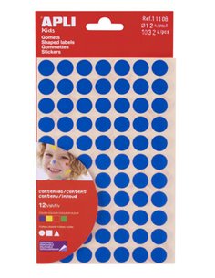 Apli Sac de 1.032 Gomets Formas Geometricas - Adhésif permanent - Libres de Disolventes - Ideales Pour Escuelas Infantiles - Pap