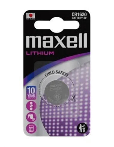 Maxell Lithium CR1620 Pack de 1 Pila 3V