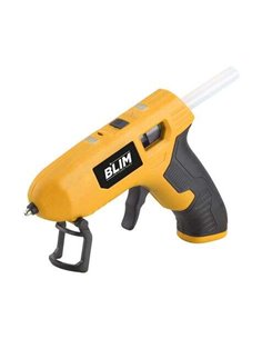 Blim Pistola de Silicona Batterie - Design Compact et Ergonomique - Couleur Jaune