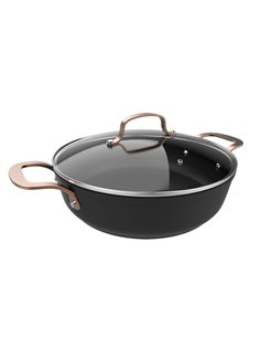 Cecotec Polka Fantasy 28 Low Pot Golden Olla Baja de 28cm de Alumino Forjado - Capacité de 4.1L - Antiadherente - Adapté Pour La