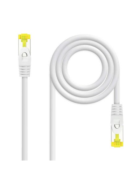 Nanocable Câble de Réseau Latiguillo RJ45 LSZH Cat.6a SFTP AWG26 1m - Couleur Blanc